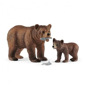 Schleich grizzlybeer met jong